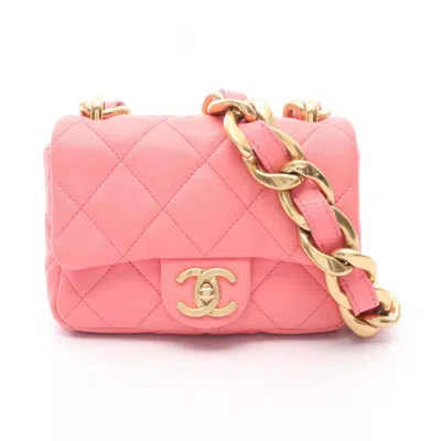 Pre-owned Chanel Leather Shoulder Bag () In Pink