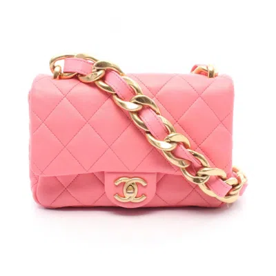 Pre-owned Chanel Leather Shoulder Bag () In Pink