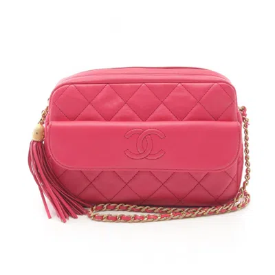 Pre-owned Chanel Leather Shoulder Bag () In Pink