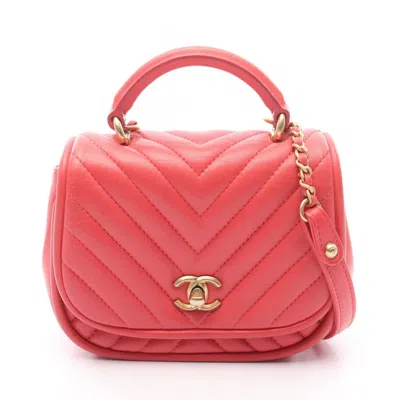 Pre-owned Chanel Leather Shoulder Bag () In Pink