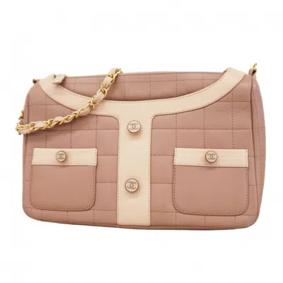 Pre-owned Chanel Leather Shoulder Bag () In Pink