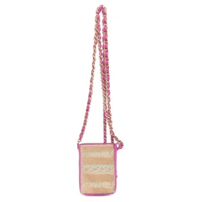 Pre-owned Chanel Leather Shoulder Bag () In Purple