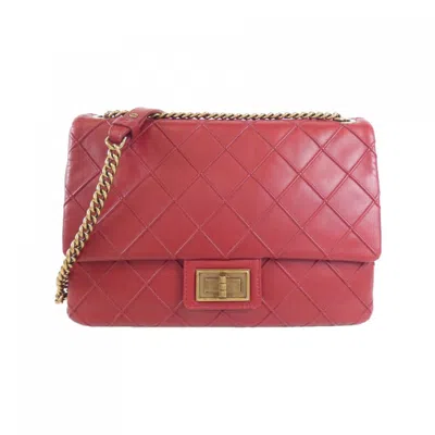 Pre-owned Chanel Leather Shoulder Bag () In Red