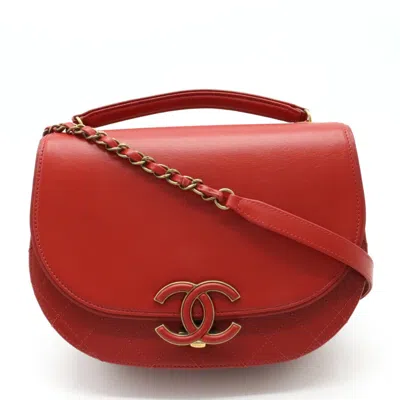 Pre-owned Chanel Leather Shoulder Bag () In Red