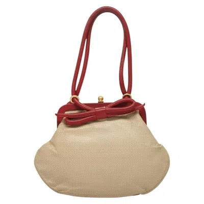 Pre-owned Chanel Leather Shoulder Bag () In Sand