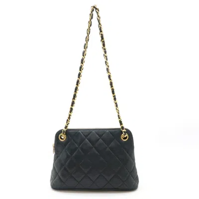 Pre-owned Chanel Leather Shoulder Bag Tote Bag () In Black