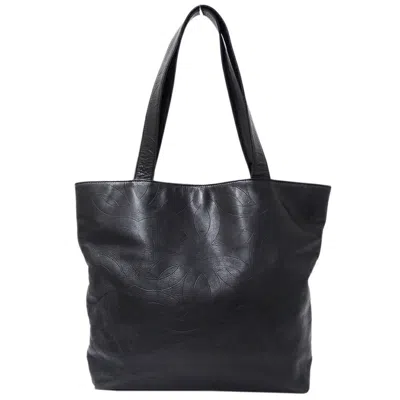 Pre-owned Chanel Leather Shoulder Bag Tote Bag () In Black