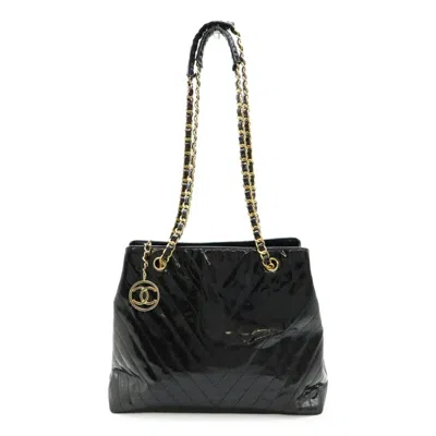 Pre-owned Chanel Leather Shoulder Bag Tote Bag () In Black