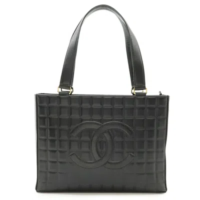 Pre-owned Chanel Leather Shoulder Bag Tote Bag () In Black