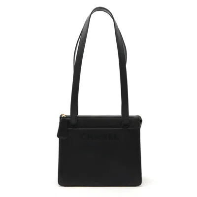 Pre-owned Chanel Leather Tote Bag Black