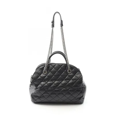 Pre-owned Chanel Leather Tote Bag () In Black