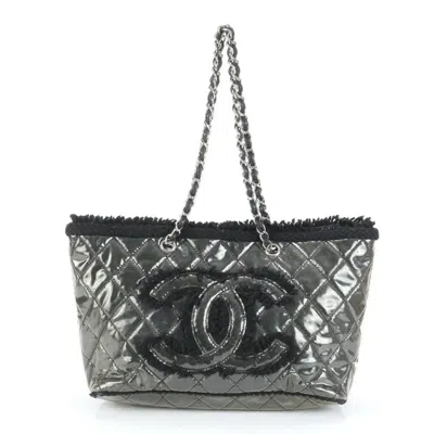 Pre-owned Chanel Leather Tote Bag () In Black