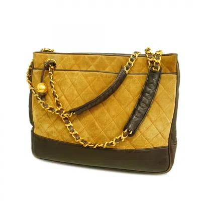 Pre-owned Chanel Leather Tote Bag () In Brown