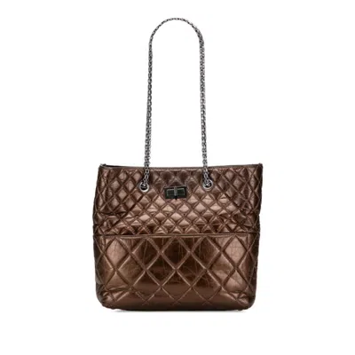 Pre-owned Chanel Leather Tote Bag () In Multi