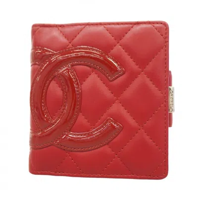Pre-owned Chanel Leather Wallet (bi-fold) () In Multi