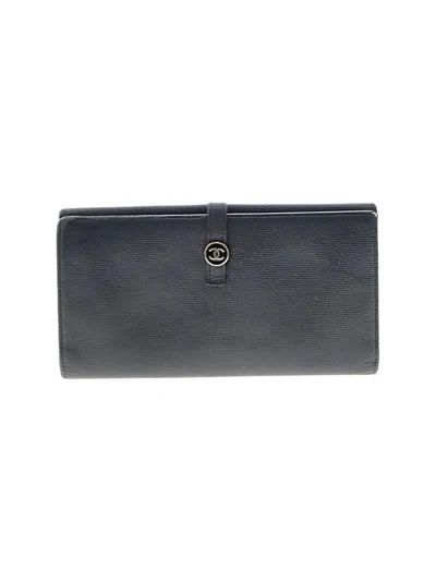 Pre-owned Chanel Leather Wallet In Black