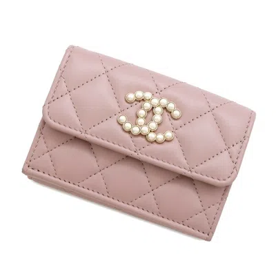 Pre-owned Chanel Leather Wallet (tri-fold) () In Multi