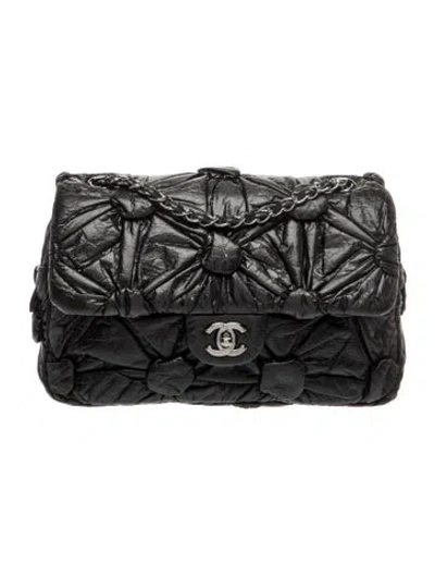 Pre-owned Chanel Lemarie Flap Bag In Black
