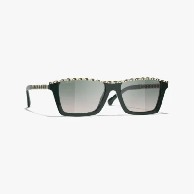 Chanel Lentes De Sol Rectangulares