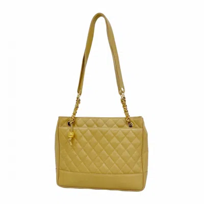 Pre-owned Chanel Light Brown Grained Calfskin Tote Bag ()