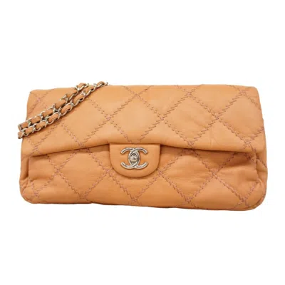 Pre-owned Chanel Light Brown Leather Shoulder Bag ()