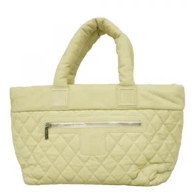 Pre-owned Chanel Light Green Grained Calfskin Tote Bag ()