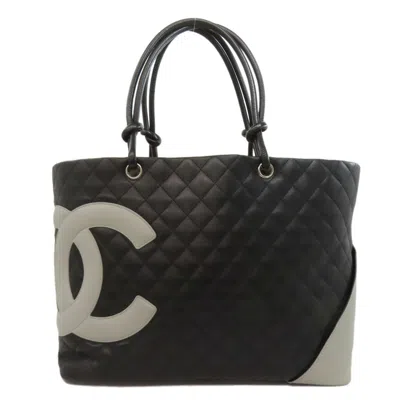 Pre-owned Chanel Ligne Cambon Leather Tote Bag () In Multi