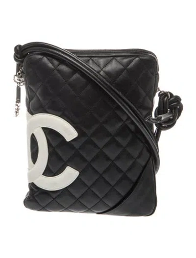 Pre-owned Chanel Ligne Cambon Messenger Bag In Black