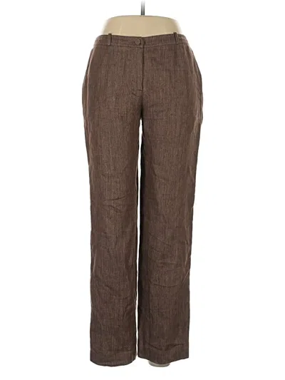 Pre-owned Chanel Linen Pants In Brown