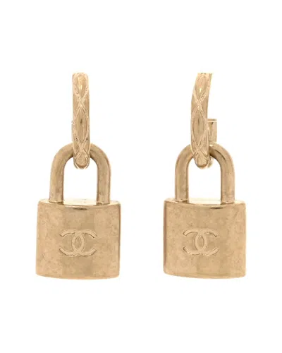 Pre-owned Chanel Lock Drop Earrings (authentic Pre-loved)