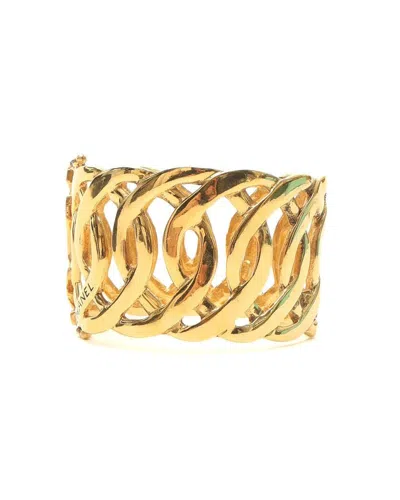 Chanel Logo Bracelet In Gold