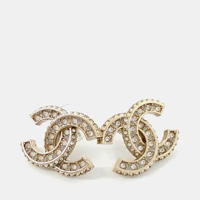 Pre-owned Chanel Logo Earrings In Multi