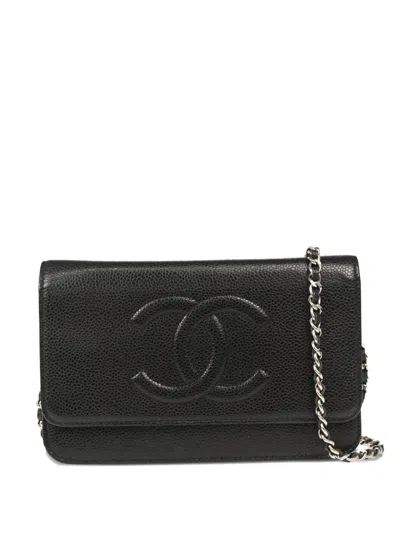 Pre-owned Chanel Logo-engraved Leather Crossbody Bag