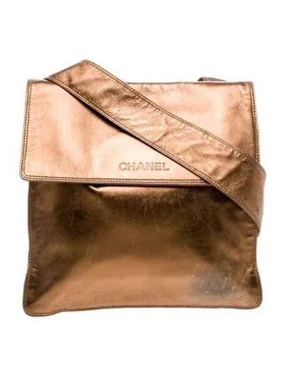 Pre-owned Chanel Logo Flap Messenger Bag