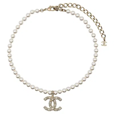 Pre-owned Chanel Logo Pendant Necklace In Not Applicable