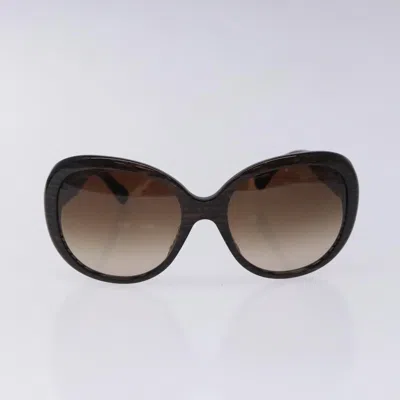 Pre-owned Chanel Logo Sunglasses Eye Wear Plastic Plastic Sunglasse Accessory () In Brown