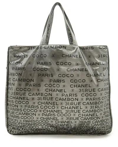 Pre-owned Chanel Logo Tote Bag (authentic Pre-loved)