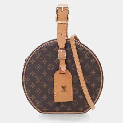 Pre-owned Chanel Louis Vuitton Monogram Petite Boite Chapeau In Brown