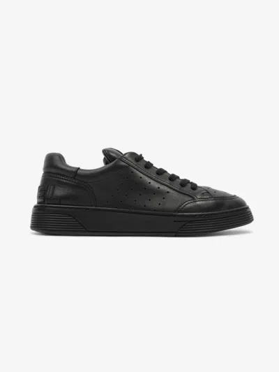 Pre-owned Chanel Low Top Sneaker Leather In Black