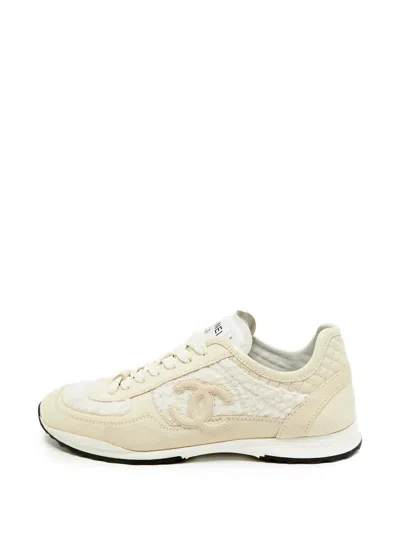 Pre-owned Chanel Low-top Sneakers In Neutrals