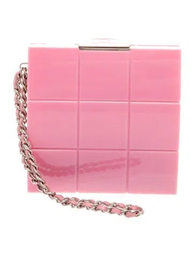 Pre-owned Chanel Lucite Box Clutch In Multi