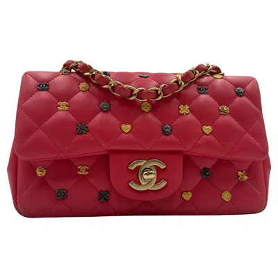 Pre-owned Chanel Lucky Charm Pink Quilted Leather Flap Bag 2018-2019