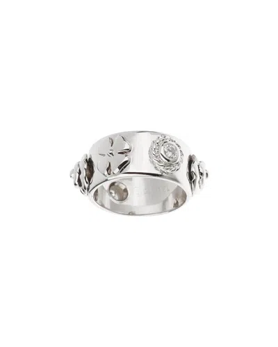 Pre-owned Chanel Lucky Diamond 18k White Gold Ring