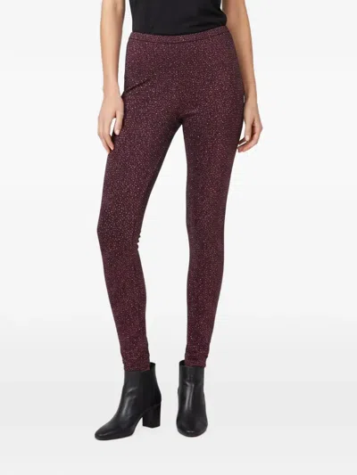 Pre-owned Chanel Lurex Knit Leggings In Purple