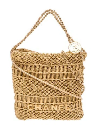 Pre-owned Chanel Macrame Mini 22 Hobo