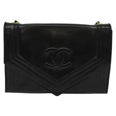 Pre-owned Chanel Mademoiselle Black Leather Shoulder Bag ()