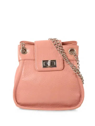 Pre-owned Chanel Mademoiselle Lock Chain Shoulder Bag In Pink