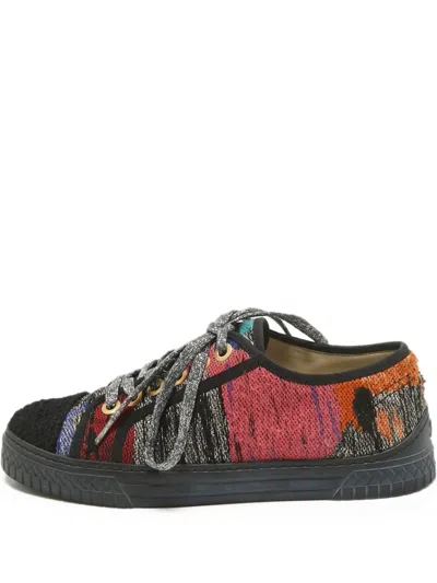 Pre-owned Chanel Marl-knit Sneakers