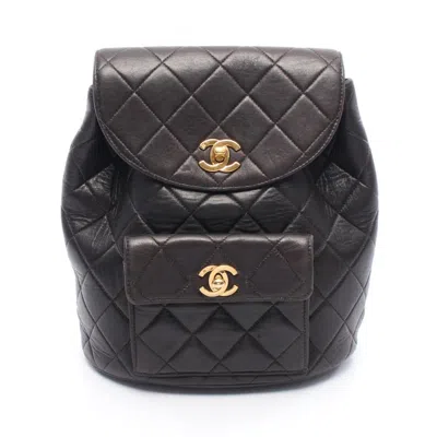 Pre-owned Chanel Matelasse Backpack () In Black