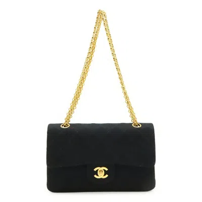 Pre-owned Chanel Matelasse Black Cotton Shoulder Bag ()